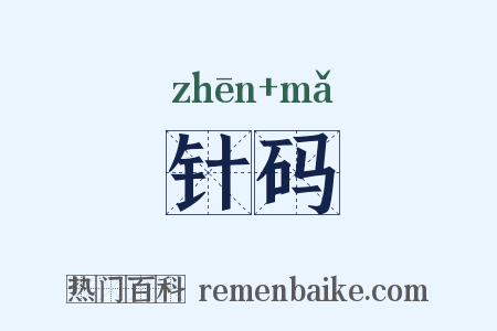 针码是什么意思的图片